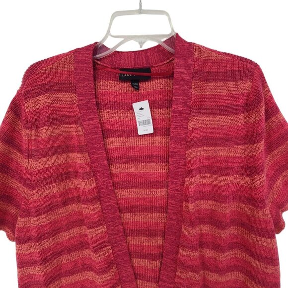 Lane Bryant NWT Women's Short Sleeve Shrug Cardigan Sweater Red Size 18/20 - Picture 3 of 12